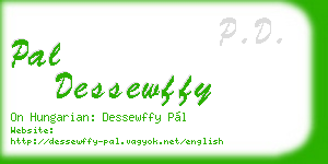pal dessewffy business card